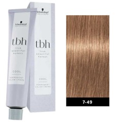 Schwarzkopf Professional True Beautiful Honest 60ml Cool N°7-49 Ξανθό Μεσαίο Μπεζ Βιολέ