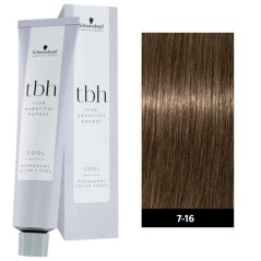 Schwarzkopf Professional True Beautiful Honest 60ml Cool N°7-16 Ξανθό Μεσαίο Σαντρέ Μαρόν