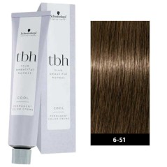 Schwarzkopf Professional True Beautiful Honest 60ml Cool N°6-51 Ξανθό Σκούρο Χρυσό Σαντρέ