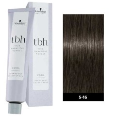 Schwarzkopf Professional True Beautiful Honest 60ml Cool N°5-16 Καστανό Ανοιχτό Σαντρέ Μαρόν