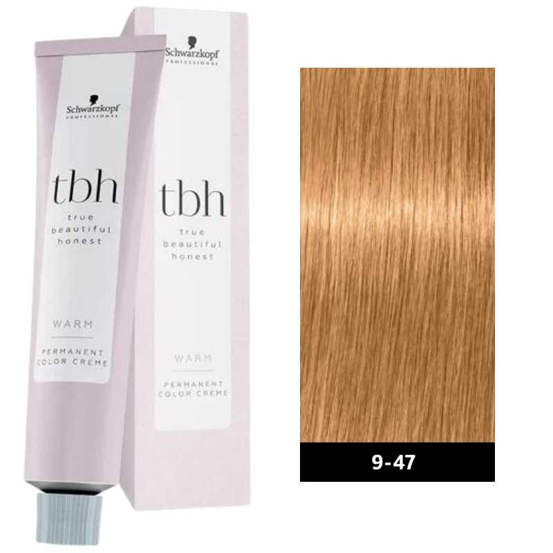 Schwarzkopf Professional True Beautiful Honest 60ml Warm N°9-47 Ξανθό Πολύ Ανοιχτό Μπεζ Χάλκινο