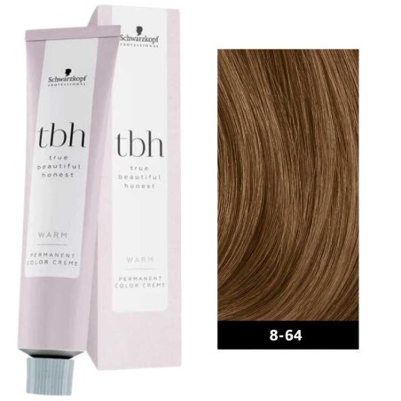 Schwarzkopf Professional True Beautiful Honest 60ml Warm N°8-64 Ξανθό Ανοιχτό Μαρόν Μπεζ