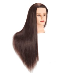 Εκπαιδευτικό κεφάλι κομμωτικής με συνθετική τρίχα υψηλής ποιότητας.