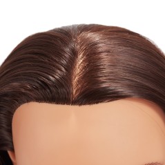 Εκπαιδευτικό κεφάλι κομμωτικής με συνθετική τρίχα υψηλής ποιότητας.