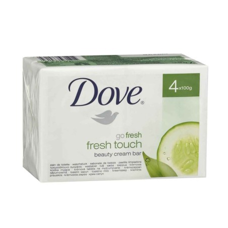 Dove Soap Fresh Touch Beauty Σαπούνι, Προσφορά 3 + 1 Δώρο 4x100gr.