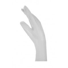 Γάντια βινυλίου λευκά με πούδρα.