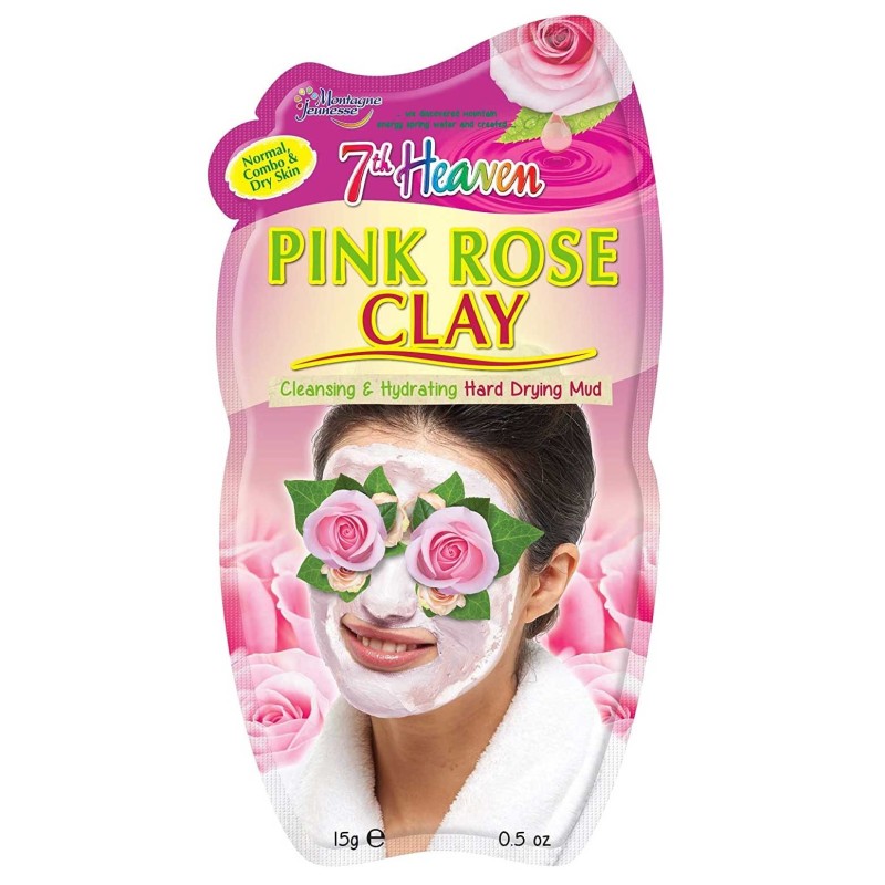 Montagne Jeunesse Pink Rose Clay Hard Drying Mud Face Mask 15ml.