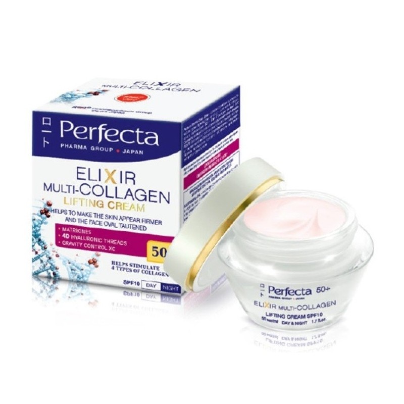 Perfecta Elixir Multi-Collagen 50+ Lifting Cream SPF 10 50ml .
