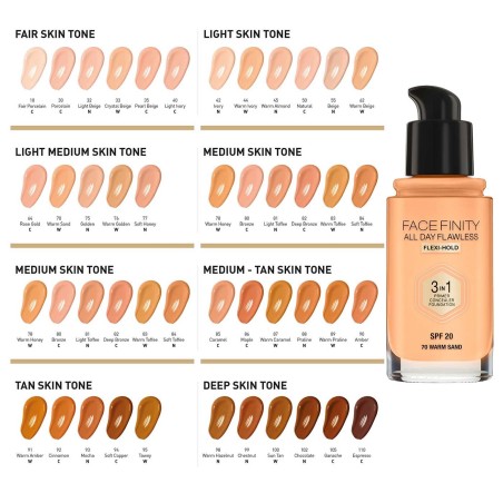 Max Factor Facefinity All Day Flawless 3 In 1 Foundation SPF20.