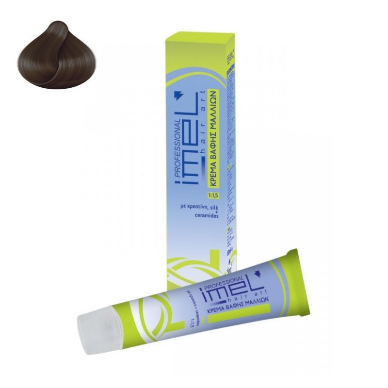 N° 6.1 Ξανθό Σκούρο Σταχτί Βαφή IMEL Professional 60ml N° 6.1 Ξανθό Σκούρο Σταχτί Βαφή IMEL Professional 60ml