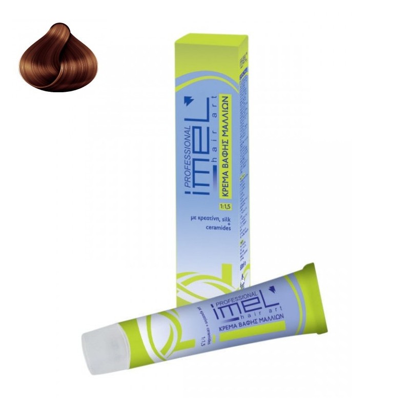 N° 8.34 Ξανθό Ανοιχτό Χρυσαφί Χάλκινο Βαφή IMEL Professional 60ml