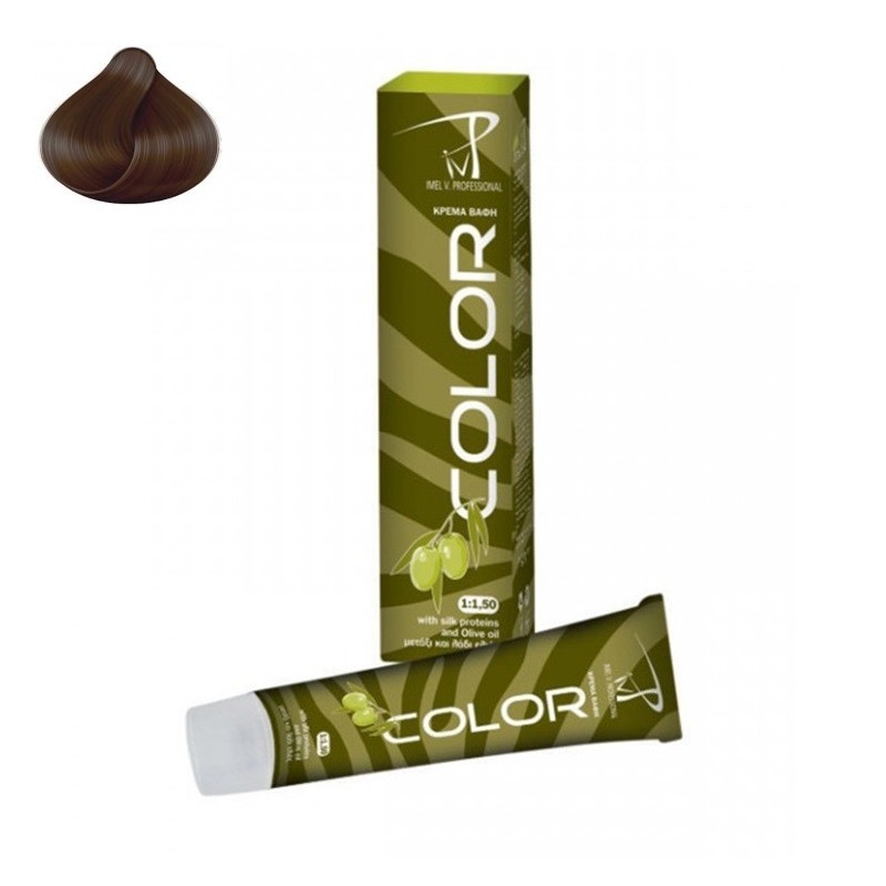 N° 7.1 Ξανθό Σταχτί Βαφή IMEL Olive Spa 100ml.