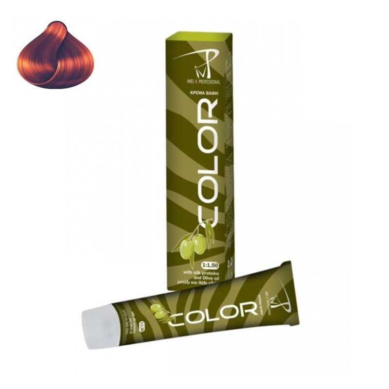 N° 8.4 Ξανθό Ανοιχτό Χάλκινο Βαφή IMEL Olive Spa 100ml.