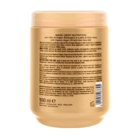 Brelil Extreme Cristalli Deep Nutrition Organic Argan Oil and Aloe Vera Milk 1000 ml