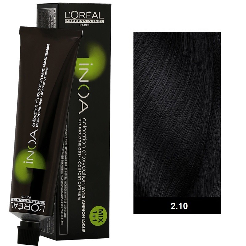 L’oreal Professionnel Inoa 60ml N°2,10 Καστανό Πολύ Σκούρο Σαντρέ Έντονο