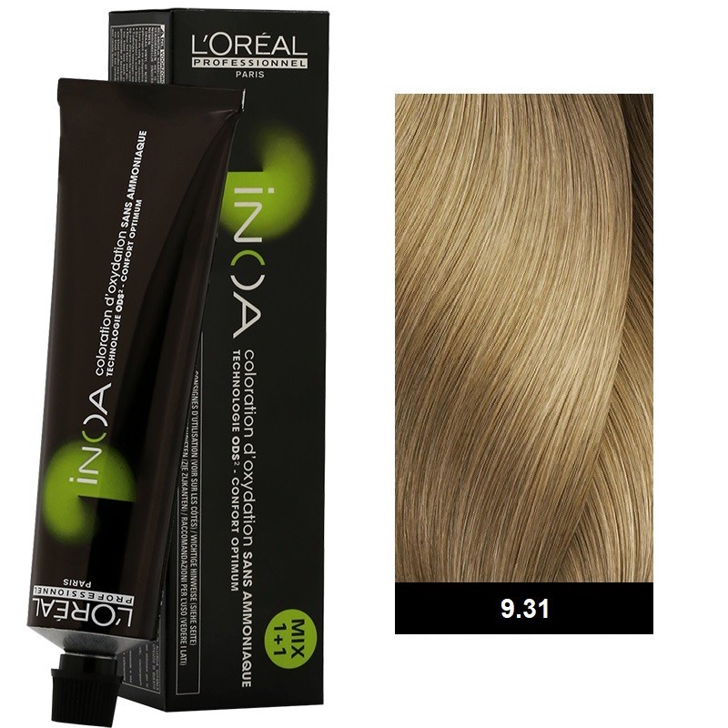 L’oreal Professionnel Inoa 60ml N°9,31 Ξανθό Πολύ Ανοιχτό Μπεζ