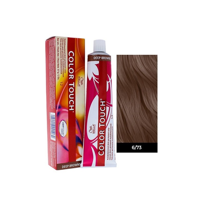 Wella Professionals Color Touch Deep Browns 60ml N°6/73 Ξανθό Σκούρο Καφέ Χρυσό