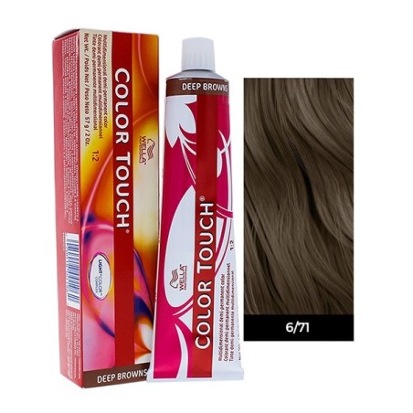 Wella Professionals Color Touch Deep Browns 60ml N°6/71 Ξανθό Σκούρο Καφέ Σαντρέ