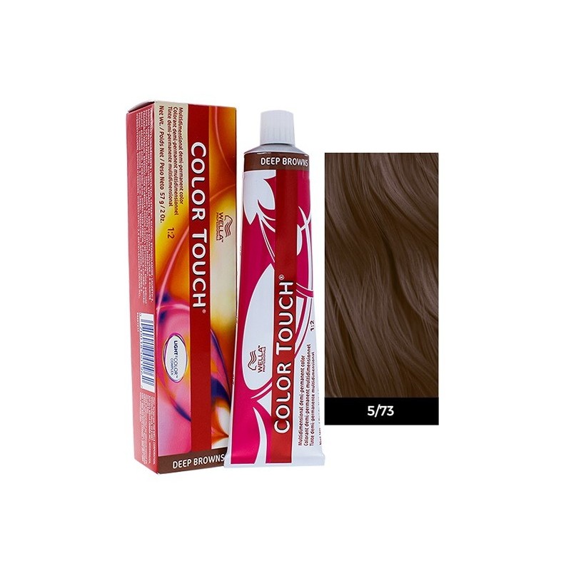 Wella Professionals Color Touch Deep Browns 60ml N°5/73 Καστανό Ανοιχτό Καφέ Χρυσό