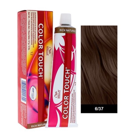 Wella Professionals Color Touch Rich Naturals 60ml N°6/37 Ξανθό Σκούρο Χρυσό Καφέ