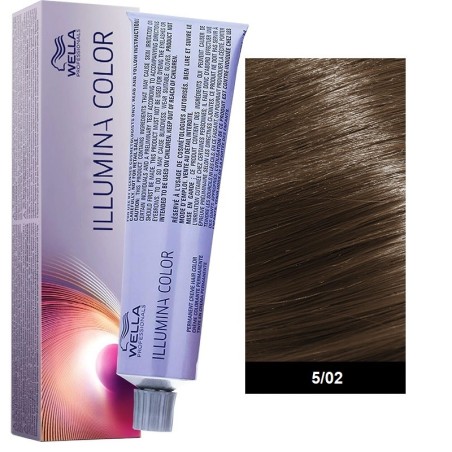 Wella Professional Illumina Color 60ml N°5/02 Ανοιχτό Καστανό Φυσικό
