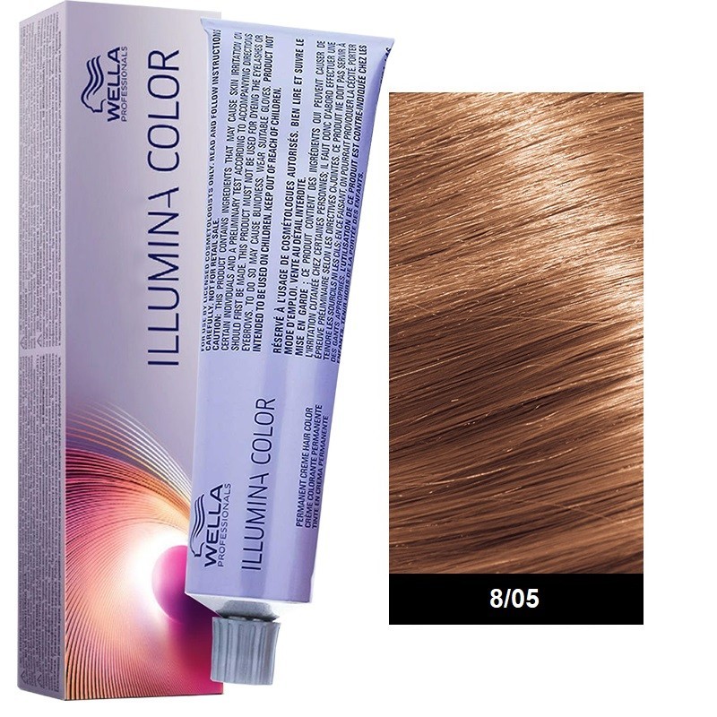 Wella Professional Illumina Color 60ml N°8/05 ξανθό ανοιχτό φυσικό μαονί
