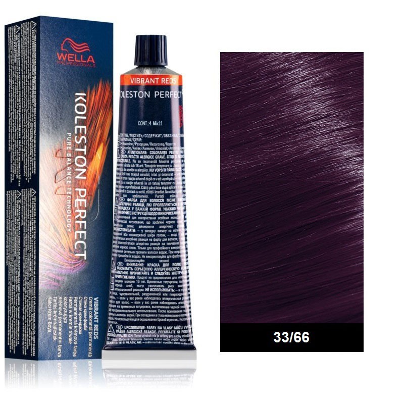 Wella Professional Koleston Perfect Vibrant Reds 60ml N°33/66 Καστανό Σκούρο Βιολέ