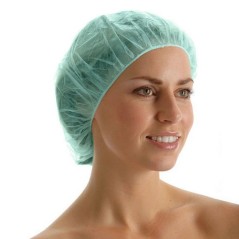 Σκουφάκι Non Woven με λάστιχο γύρω πράσινο