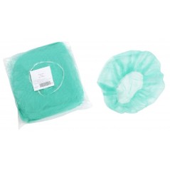 Σκουφάκι Non Woven με λάστιχο γύρω πράσινο