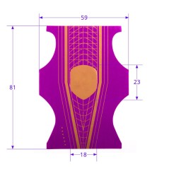 Διπλές φόρμες χτισίματος νυχιων για gel, acrylgel ή ακρυλικό 100τεμ.