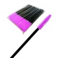 Βουρτσάκια για βλεφαρίδες μαύρο-φούξια 50 τεμάχια