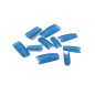 Χρωματιστά τεχνητά νύχια tips σε χρώμα ημιδιάφανο μπλε με κανονική θέση επικόλλησης 500τεμ.