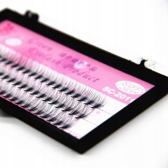 Μεταξωτά Τουφάκια Extension Βλεφαρίδων 8mm - μαύρο χρώμα