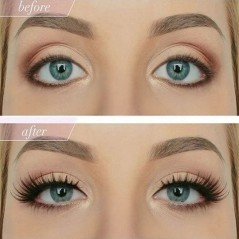 Μεταξωτά Τουφάκια Extension Βλεφαρίδων 10mm - μαύρο χρώμα