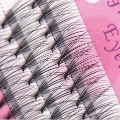 Μεταξωτά Τουφάκια Extension Βλεφαρίδων 12mm - μαύρο χρώμα