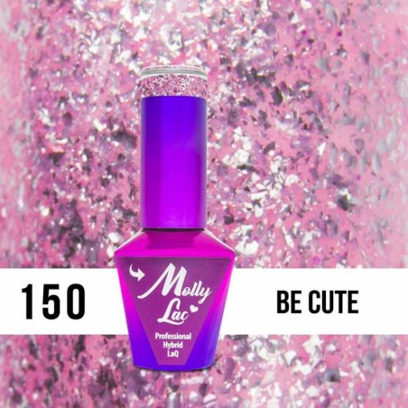 Ημιμόνιμο βερνίκι Molly Lac - Gem & Silver - Be Cute 10ml N°150