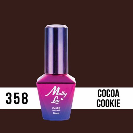 Ημιμόνιμο βερνίκι Molly Lac - Choco Dreams - Cocoa Cookie 10ml N°358