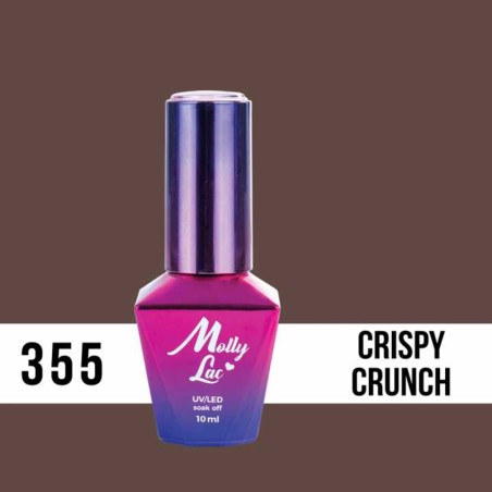 Ημιμόνιμο βερνίκι Molly Lac - Choco Dreams - Ccrispy Crunch 10ml N°355