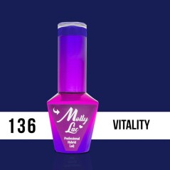 Ημιμόνιμο βερνίκι Molly Lac - Bubble Tea - Vitality 10ml N°136