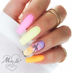 Ημιμόνιμο βερνίκι Molly Lac - Bubble Tea - Tropical Maracuja 10ml N°132