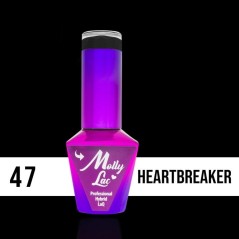 Ημιμόνιμο βερνίκι Molly Lac - Elite Women - Heartbreaker 10ml N°47
