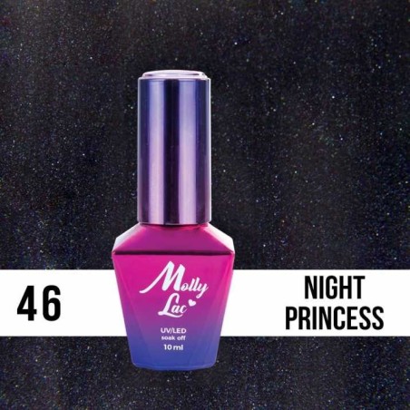 Ημιμόνιμο βερνίκι Molly Lac - Elite Women - Night Princess 10ml N°46
