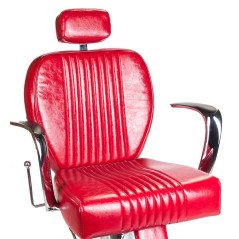 Πολυθρόνα κουρείου Olaf χρώμα κόκκινο