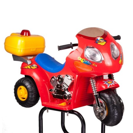 Παιδική καρέκλα κομμωτηρίου κόκκινη μοτοσικλέτα