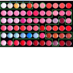 Παλέτα σκιών 66 χρωμάτων σε μορφή κρέμας