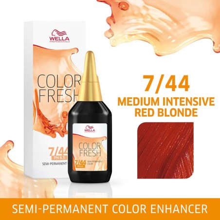 Wella Professionals Color Fresh 7/44 Ξανθό Κόκκινο Έντονο 75ml
