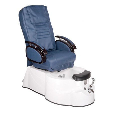 Πολυθρόνα πεντικιούρ SPA με μασάζ και χρωματοθεραπεία σε μπλε χρώμα