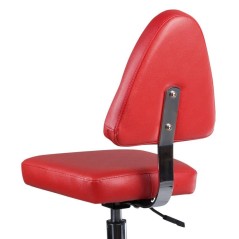 Τροχήλατο σκαμπό καρέκλα με πλάτη αισθητικής και κομμωτηρίου