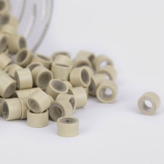 Tubes Τρέσας με Σιλικόνη Ξανθό Πολύ Ανοιχτό Πλατίνα Νο12 100τμχ 5 mm