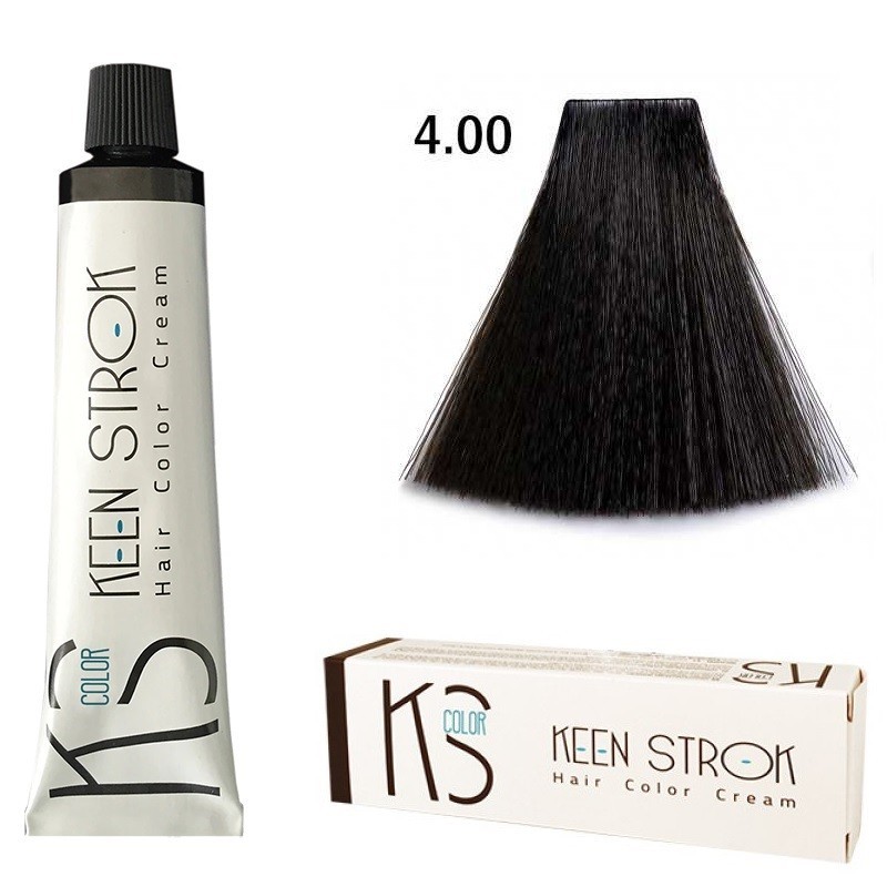 Επαγγελματική Βαφή μαλλιών Keen Strok N°4,00